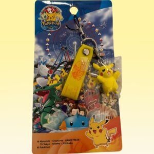 Pokémon PokePark 2005 Pikachu Strap Charm – Japan Exclusive Sealed
